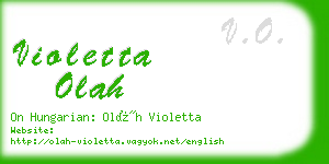 violetta olah business card